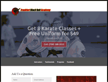 Tablet Screenshot of karatefrankfort.com